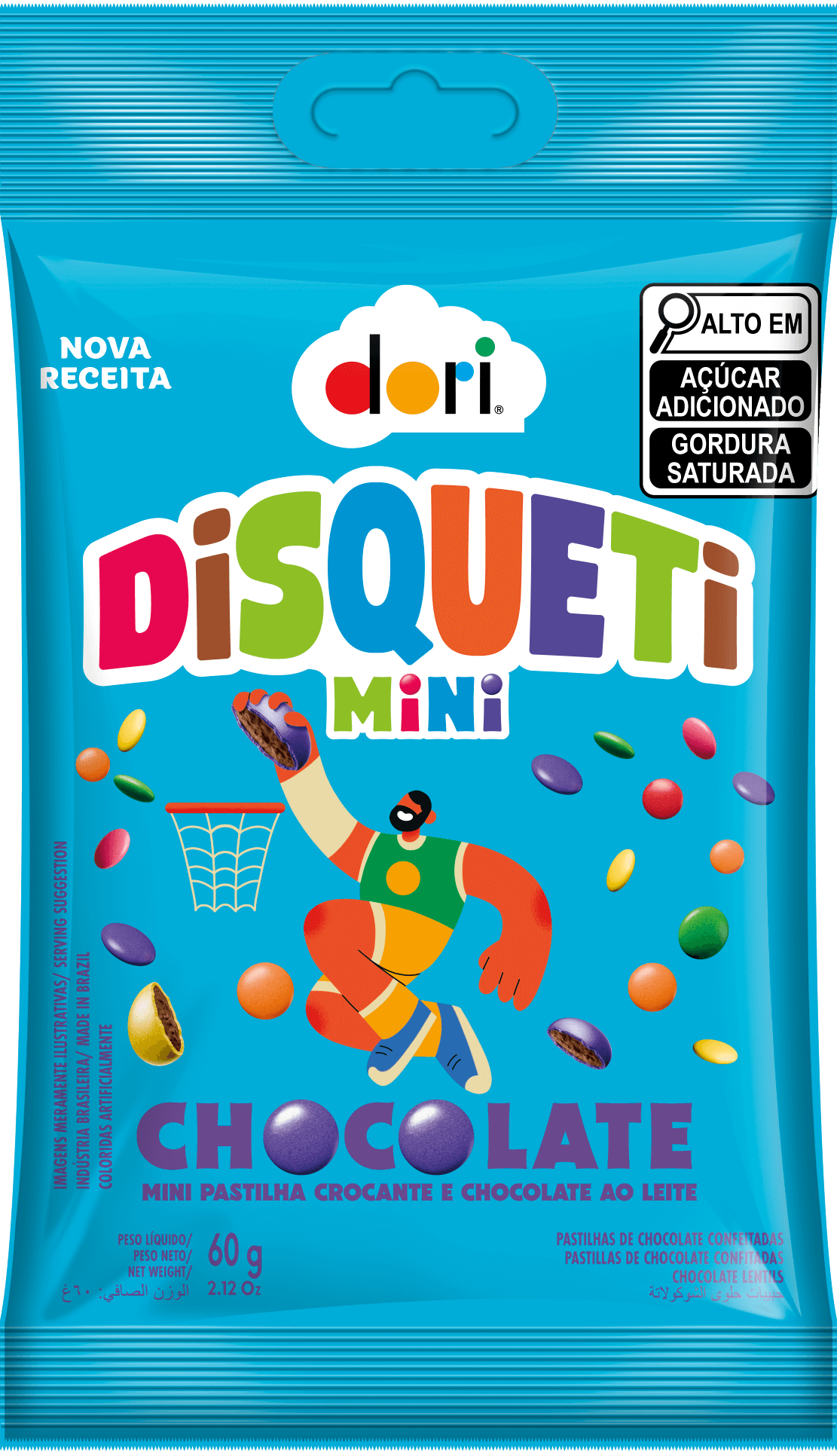 DISQUETI DORI MINI CHOC 60G
