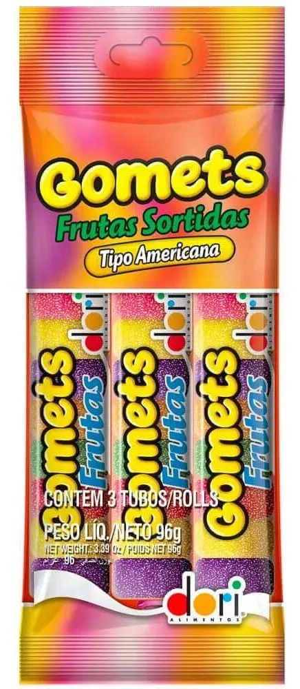 GOMA DORI GOMETS AMERICANA FRUTA 96G C/3