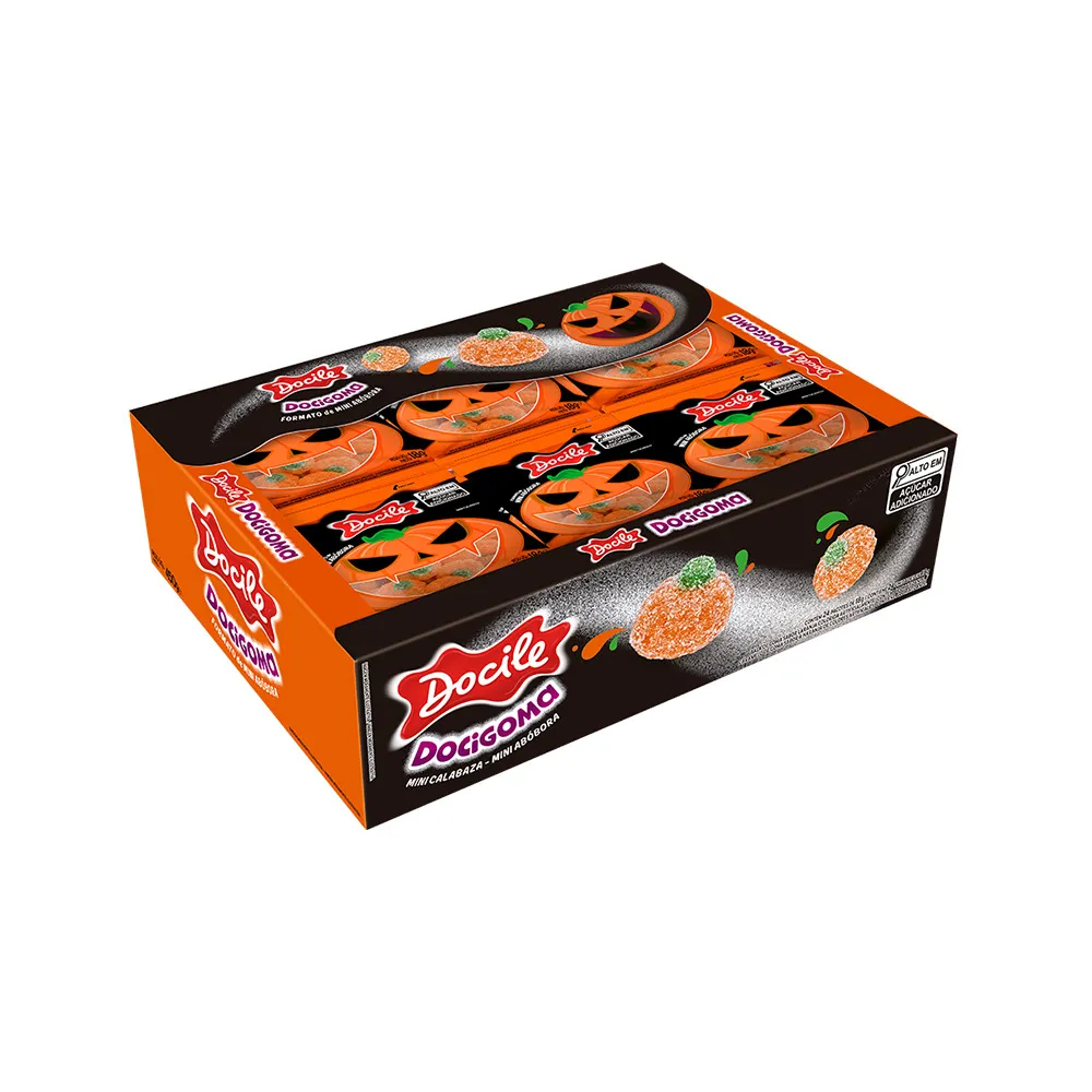 GOMA DOCILE MINI ABOBORA C/24X18G