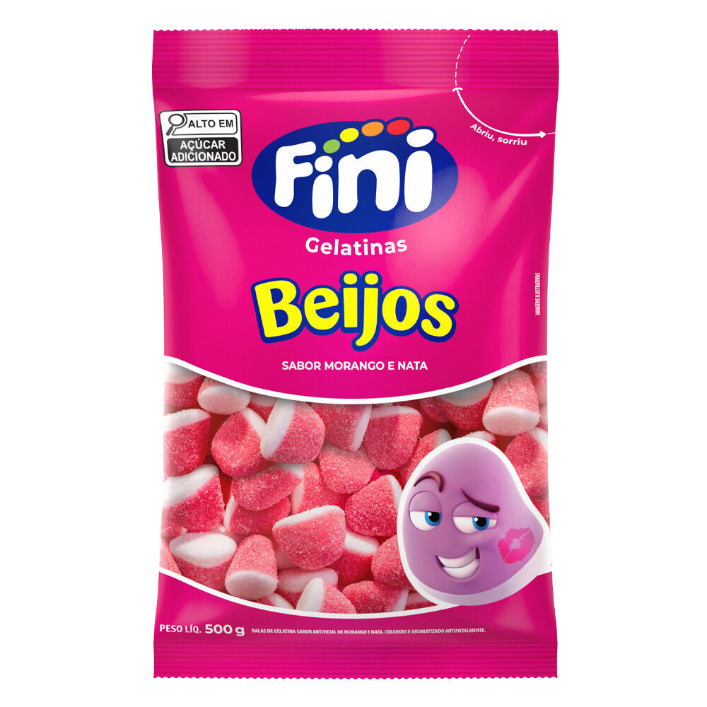 BEIJOS FINI DE MORANGO 500G