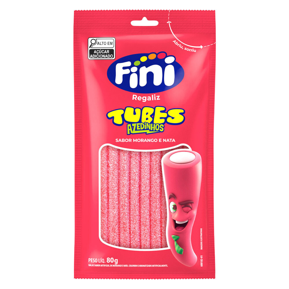 SM TUBES FINI MORANGO CITRICO 80G