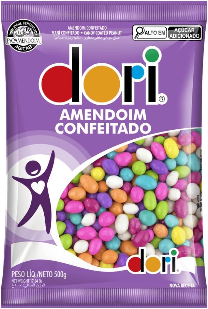 AMENDOIM DORI COLORIDO 500G