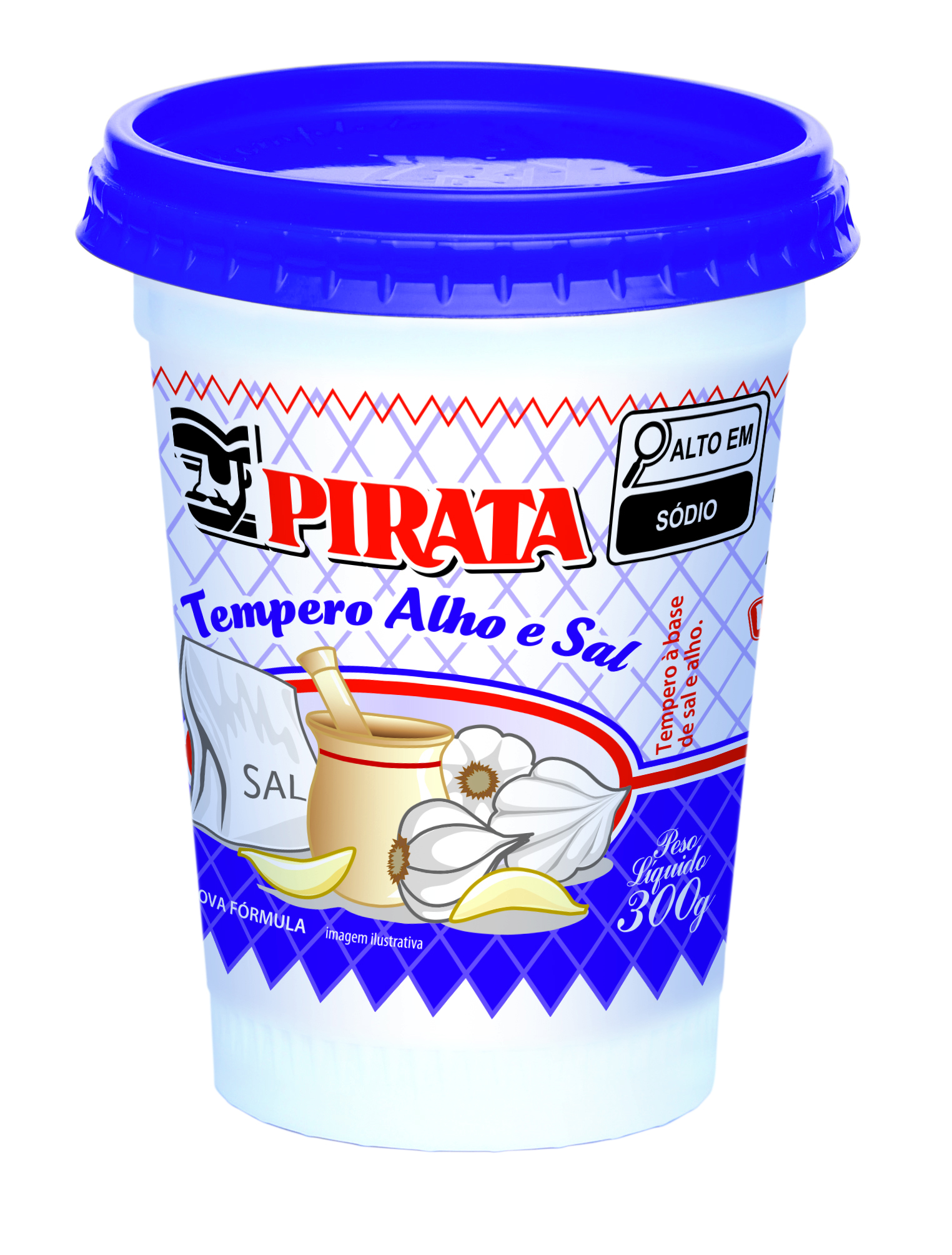 TEMP PIRATA ALHO SAL 300G