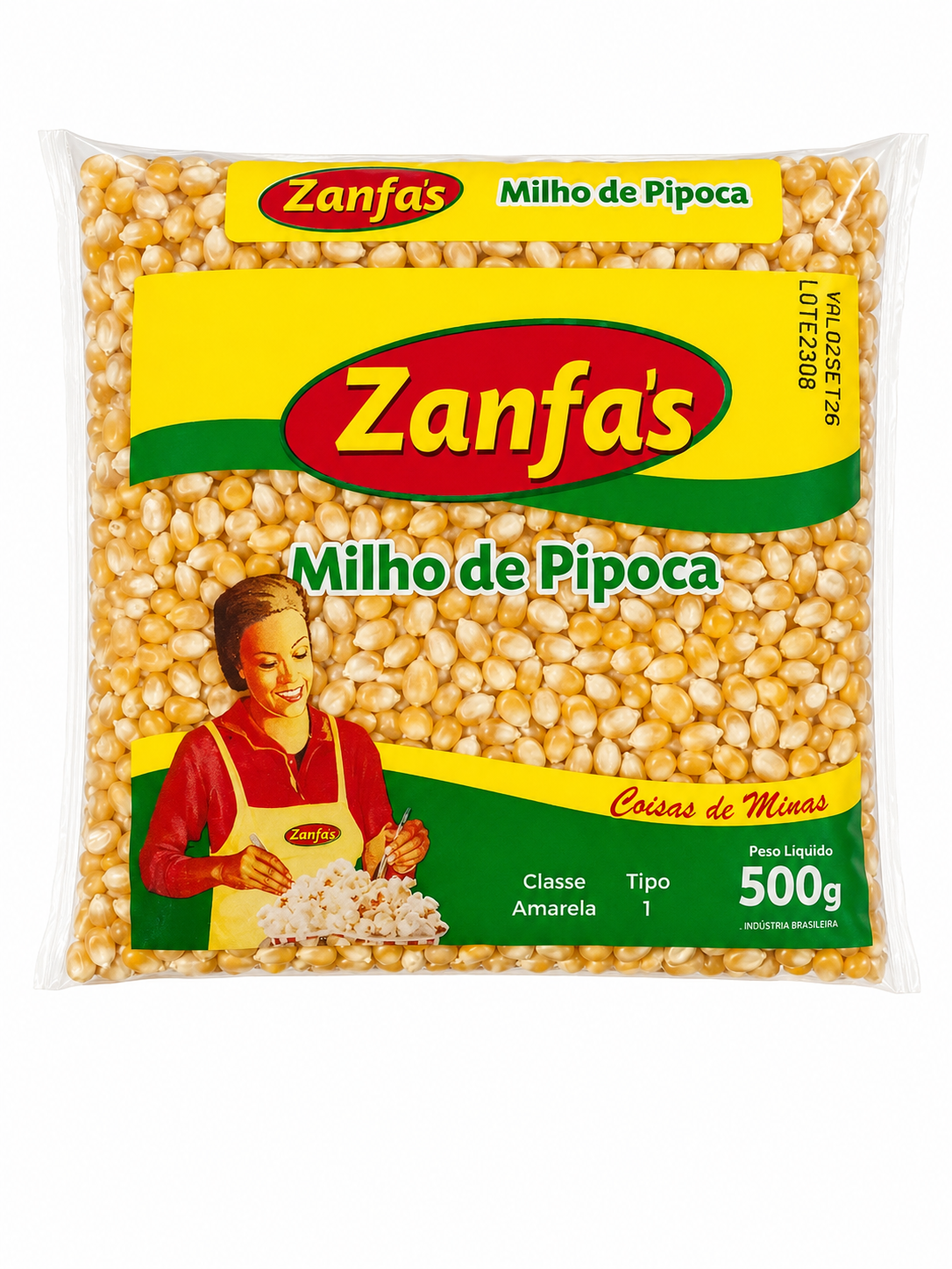 MILHO DE PIPOCA NACIONAL ZANFAS 500G