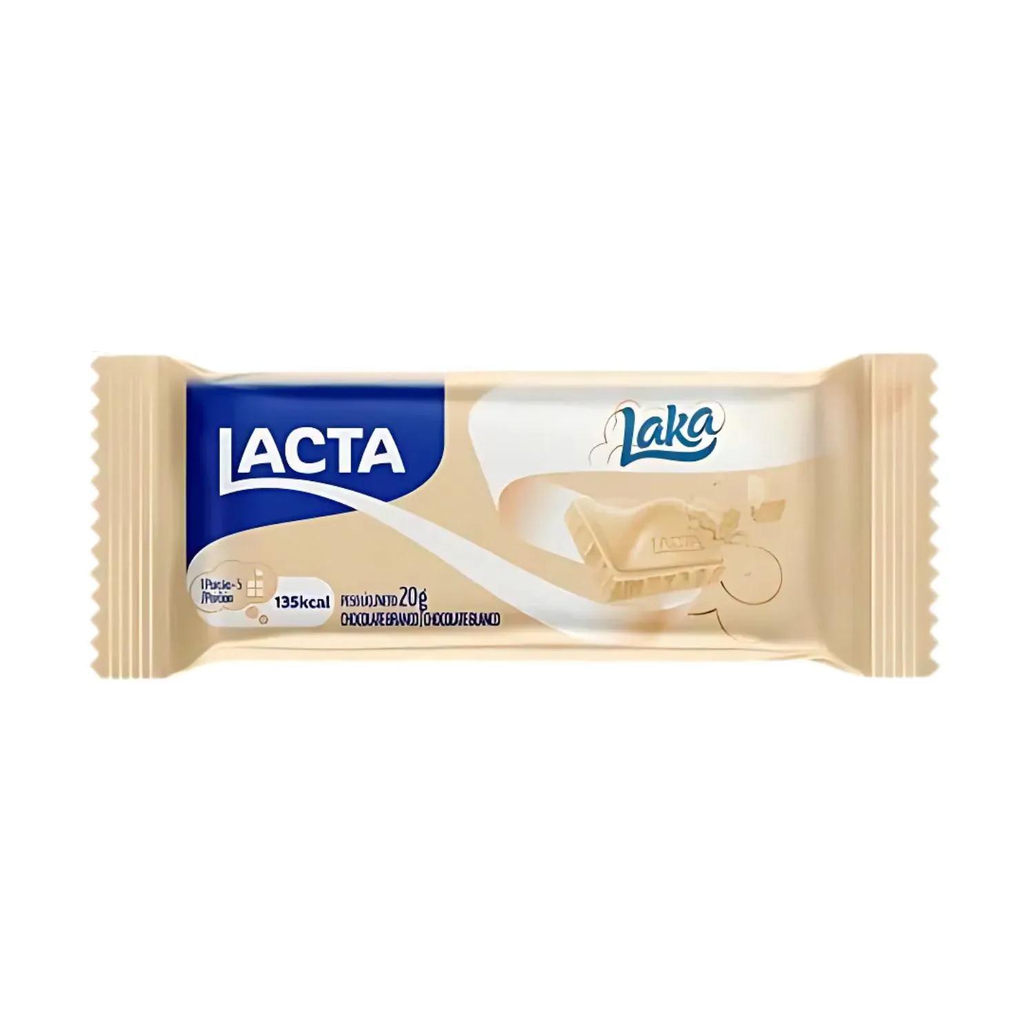 CHOC TABLETE LACTA LAKA BRANCO 20G UN