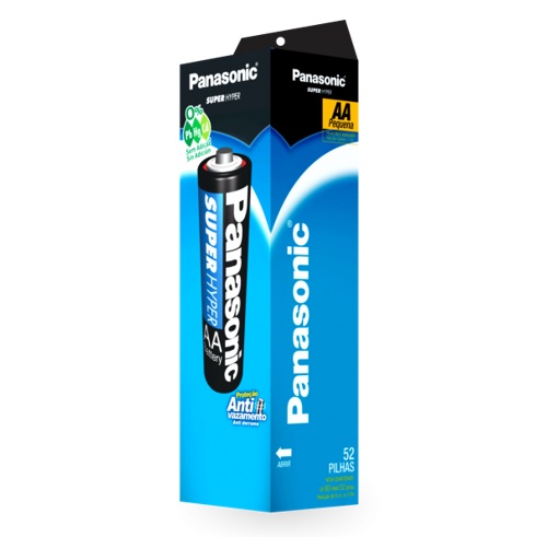 PILHA PANASONIC PEQ AA C/52