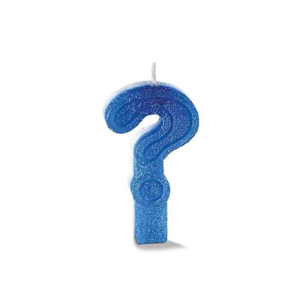 VELA INTERROGACAO AZUL