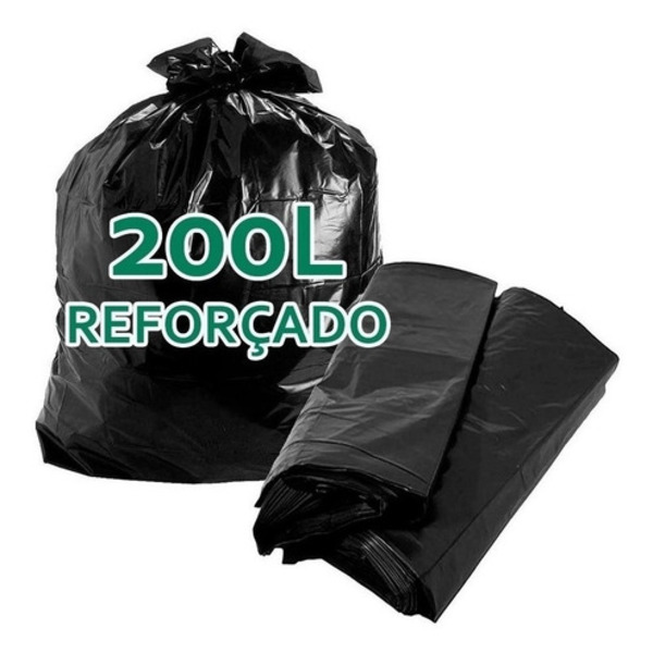 SACO P/LIXO 200LT PRETO 5KG