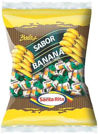 BALA STA RITA BANANA 600G
