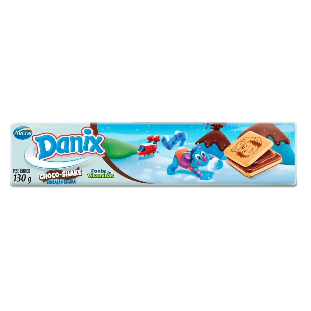 BISC RECH DANIX MILK CHOCOSHAKE 130G