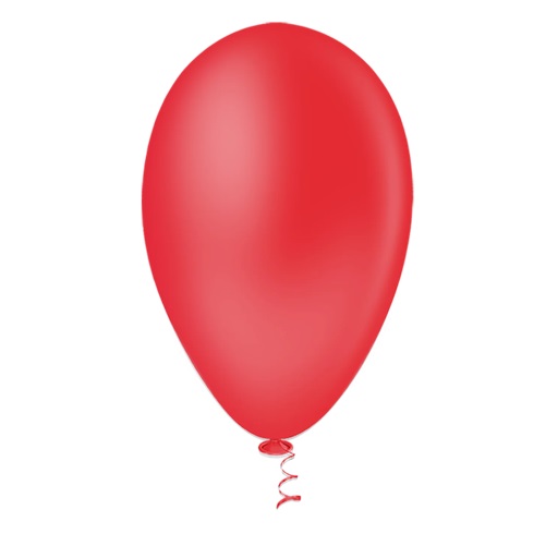 BALAO PIC PIC LISO N6,5 VERMELHO C/50