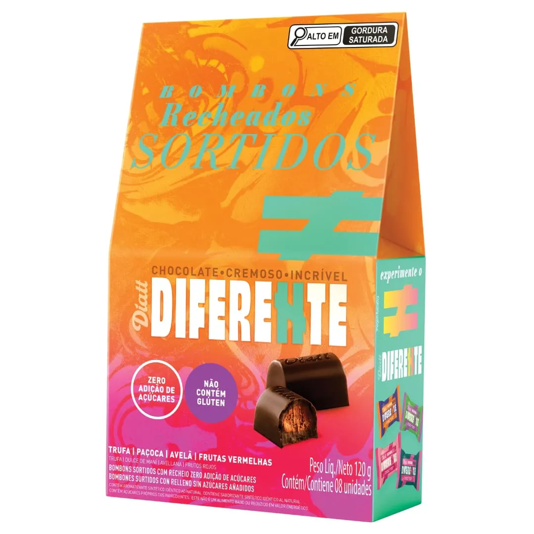 BOMBOM RECH DIATT SORTIDO DIET 15G C/8