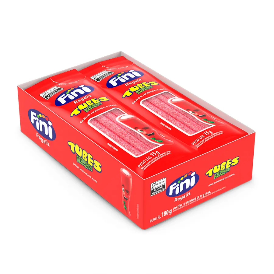 TUBES FINI MORANGO CITRICO 12X15G