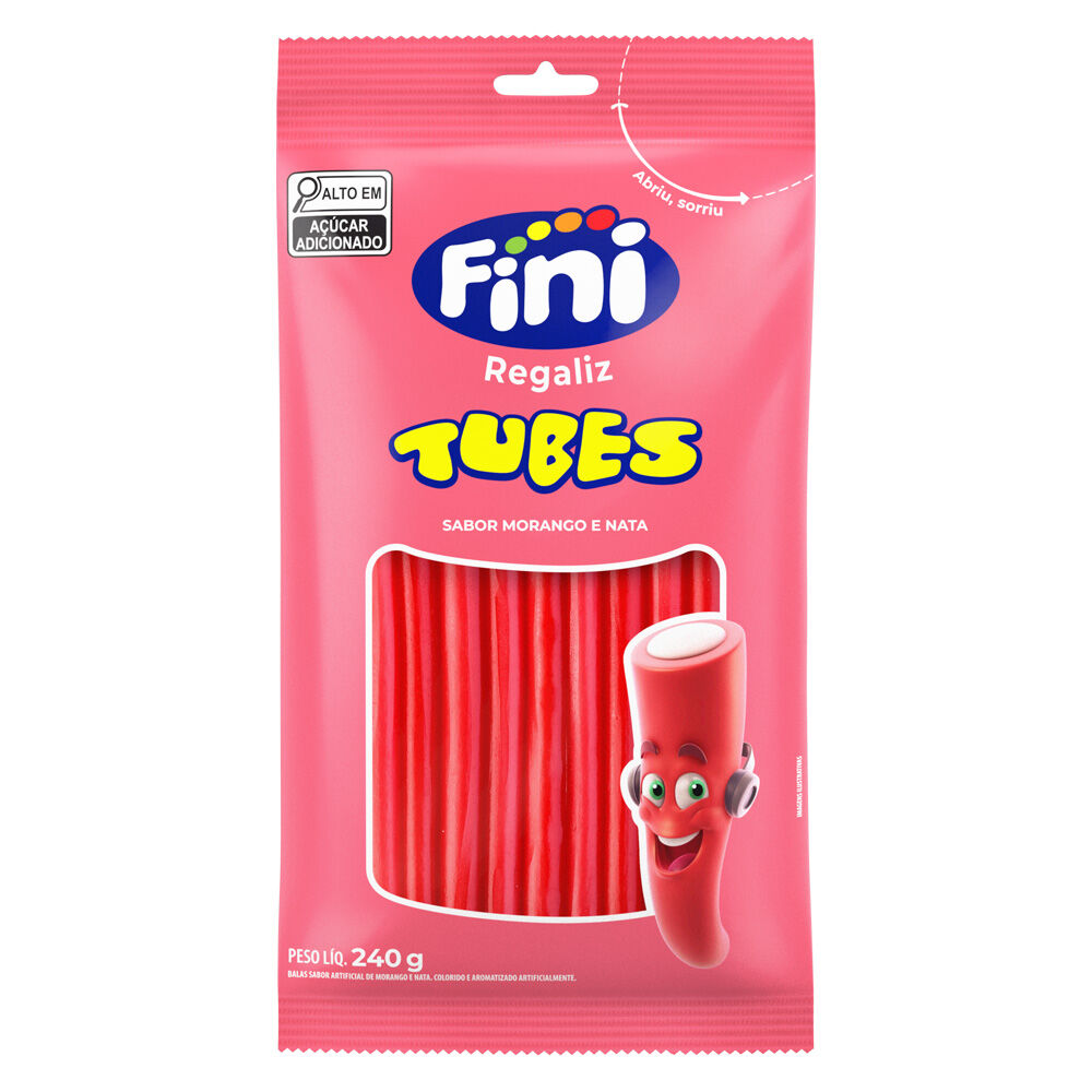 TUBES FINI MORANGO 240G