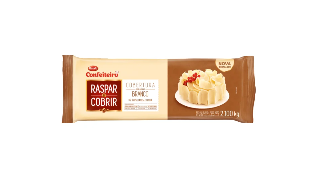 CHOC BARRA HARALD RASP/COBRIR BCO 2,1KG