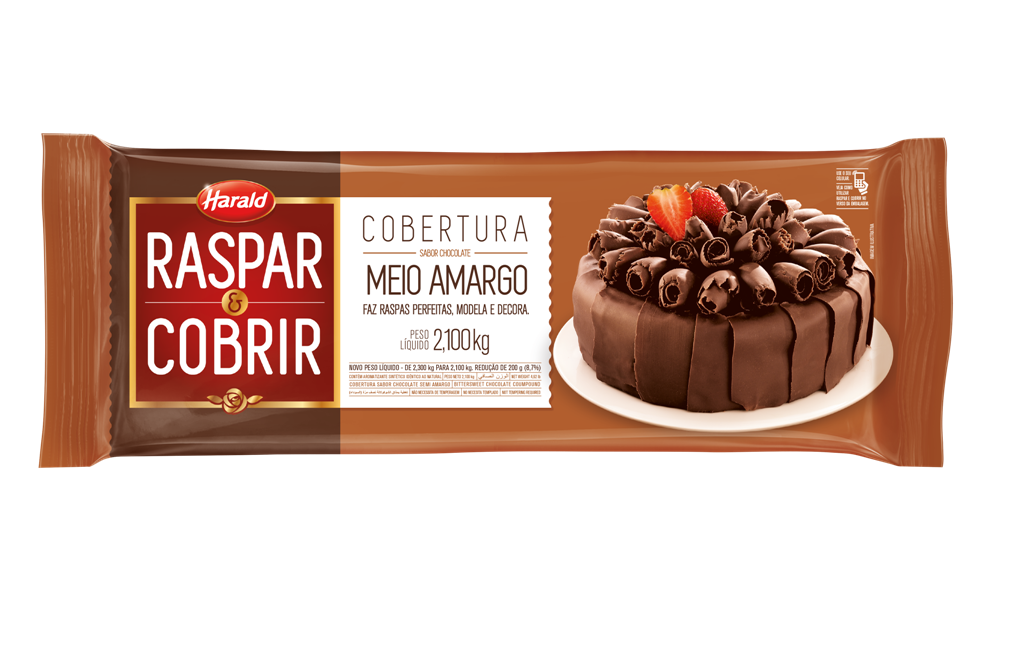 CHOC BARRA HARALD RASP/COB M AMARG 2,1KG