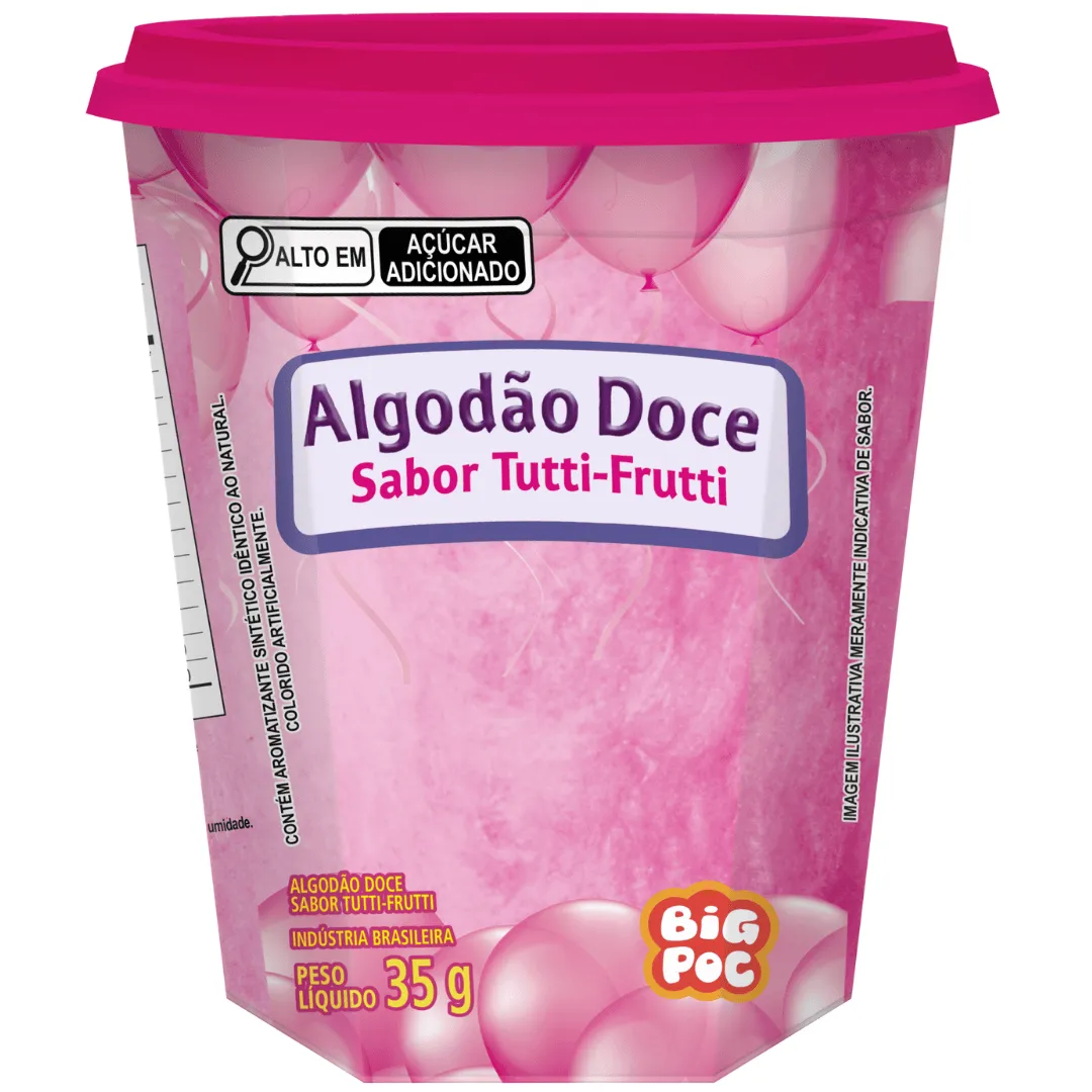 ALGODAO DOCE BIG POC TUTTI FRUTTI 35G