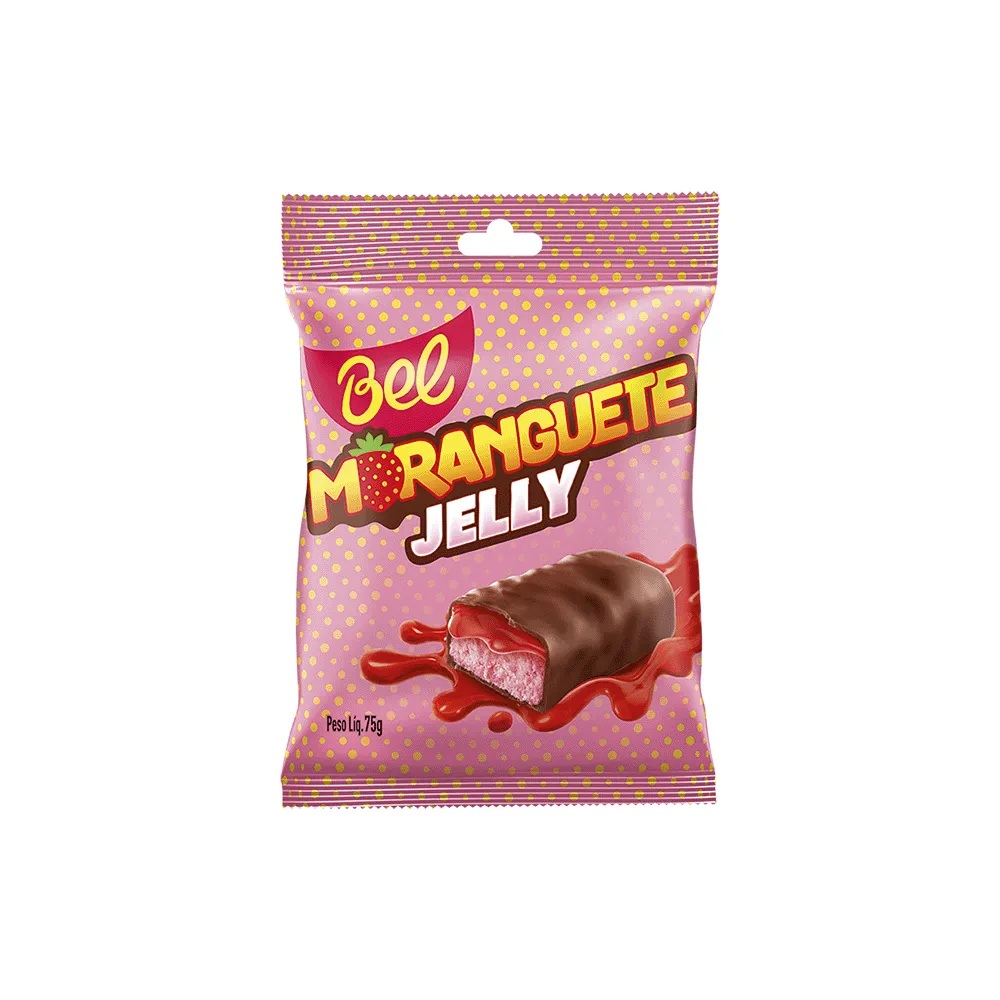 CHOC BEL 75G JELLY MORANGUETE
