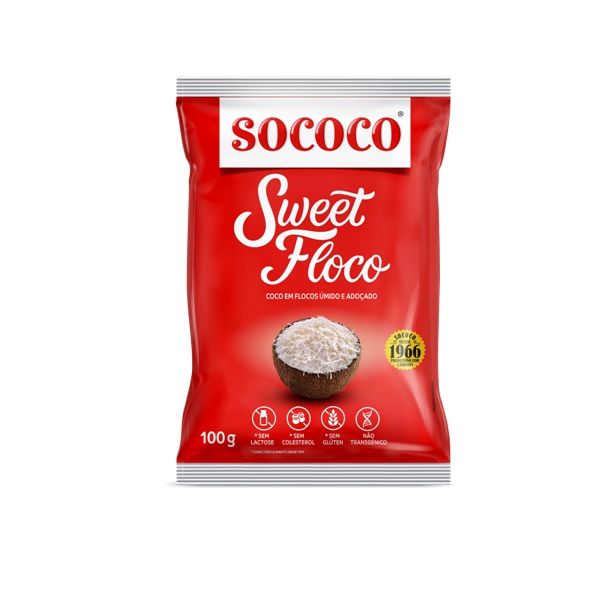 COCO RALADO SOCOCO FLOCOS ADOCADO 100G
