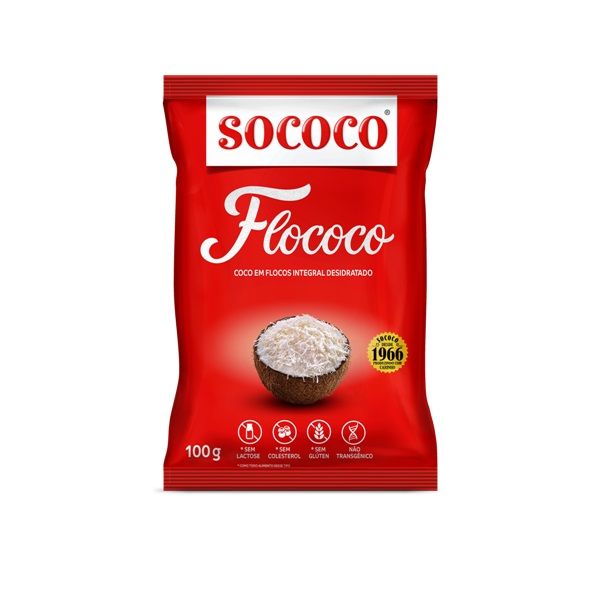 COCO RALADO SOCOCO FLOCOS 100G