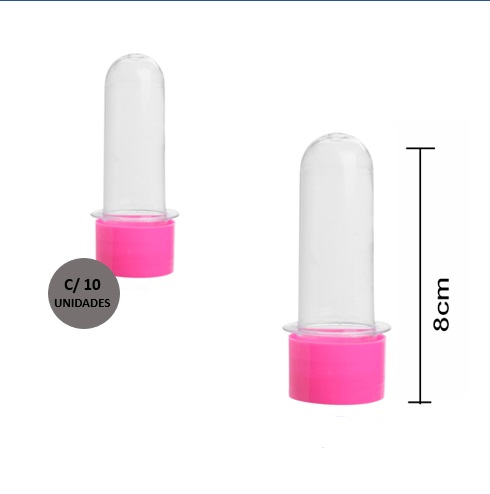 TUBETE AMOR A A Z 8CM ROSA C/10