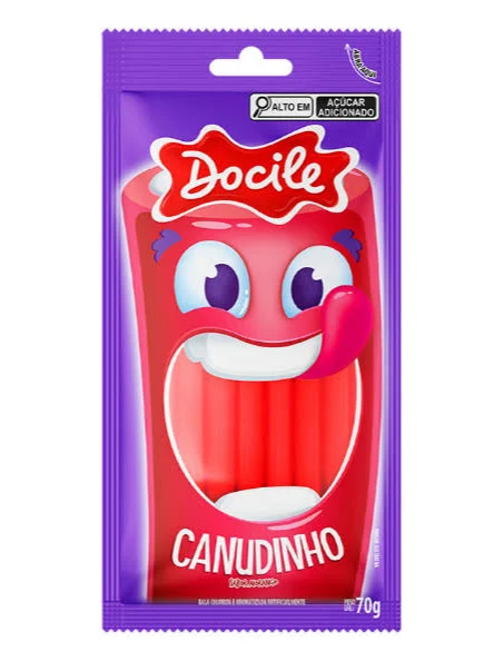 SM BALA CANUDINHO DOCILE MORANGO 70G