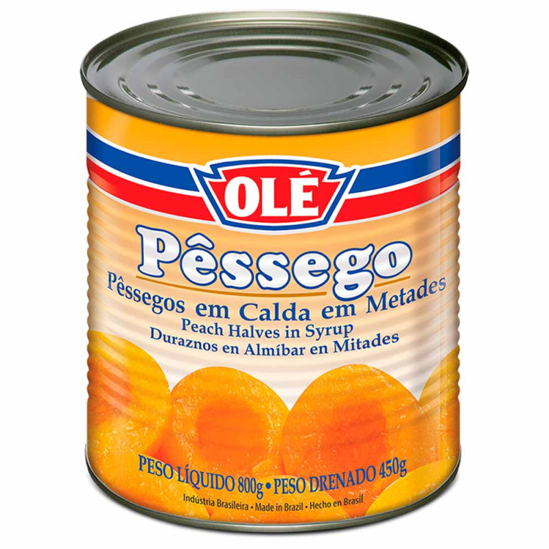 DOCE OLE PESSEGO EM CALDA LATA 450G