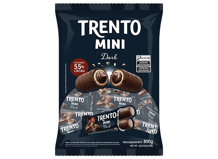 CHOC TRENTO MINI PCT C/50 DARK