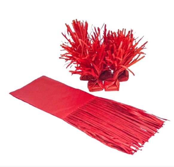 PAPEL BALA FRANJA DAFESTA VERMELHO C/48