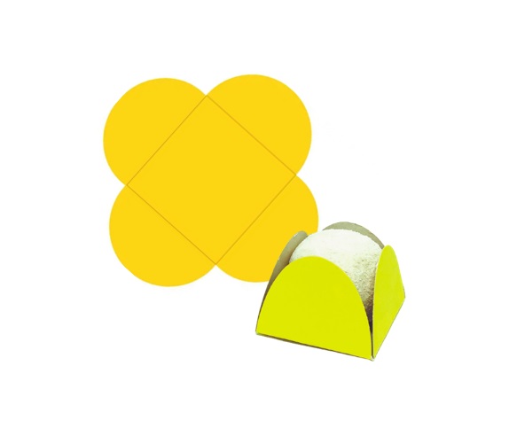 PORTA BOMBOM DAFESTA AMARELO C/50