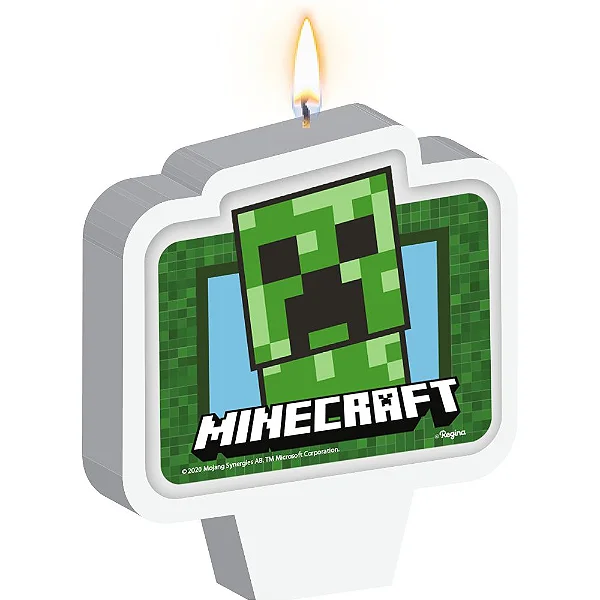 VELA REGINA PLANA MINECRAFT UN