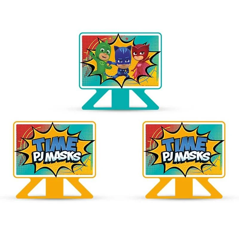 DECORACAO DE MESA REGINA PJ MASKS 2 C/6