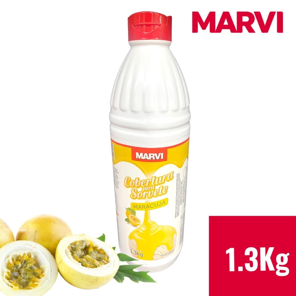 COBERTURA MARVI P/SORVETE MARACUJA 1,3KG