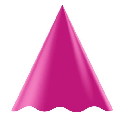 CHAPEU ANIVERSARIO REGINA COLOR PINK C/8