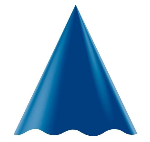CHAPEU ANIVER REGINA COLOR AZUL ROYAL 8