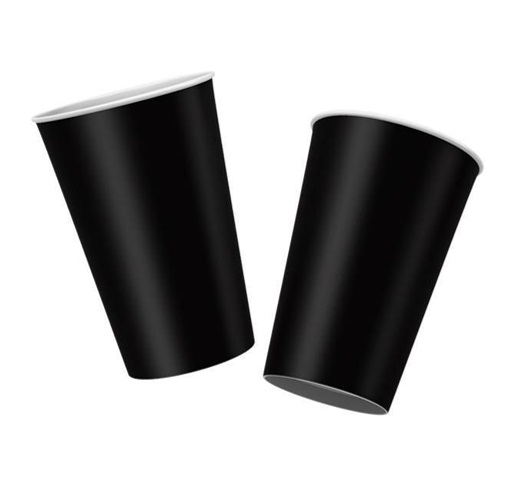 COPO PAPEL REGINA COLOR PRETO C/8