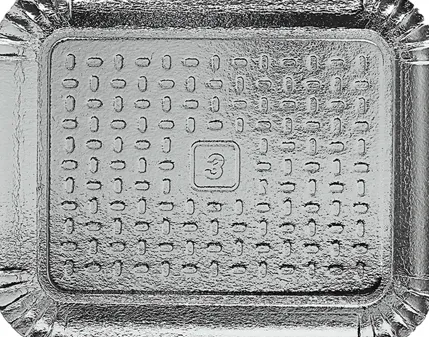 BANDEJA LAMINADA REGINA N3 22CM PRATA