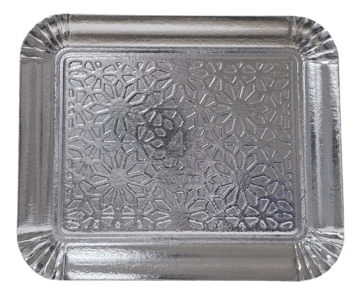 BANDEJA LAMINADA REGINA N4 27CM PRATA