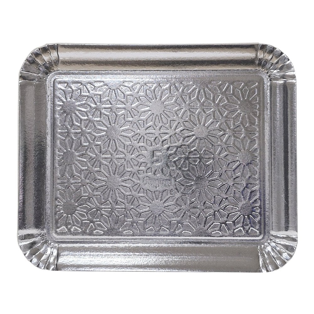BANDEJA LAMINADA REGINA N5 32CM PRATA