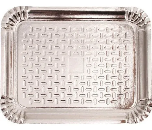 BANDEJA LAMINADA REGINA N6 37CM PRATA