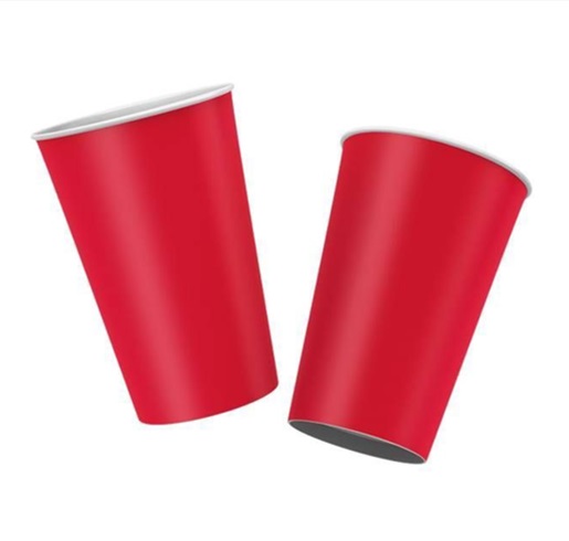 COPO PAPEL REGINA COLOR VERMELHO C/8