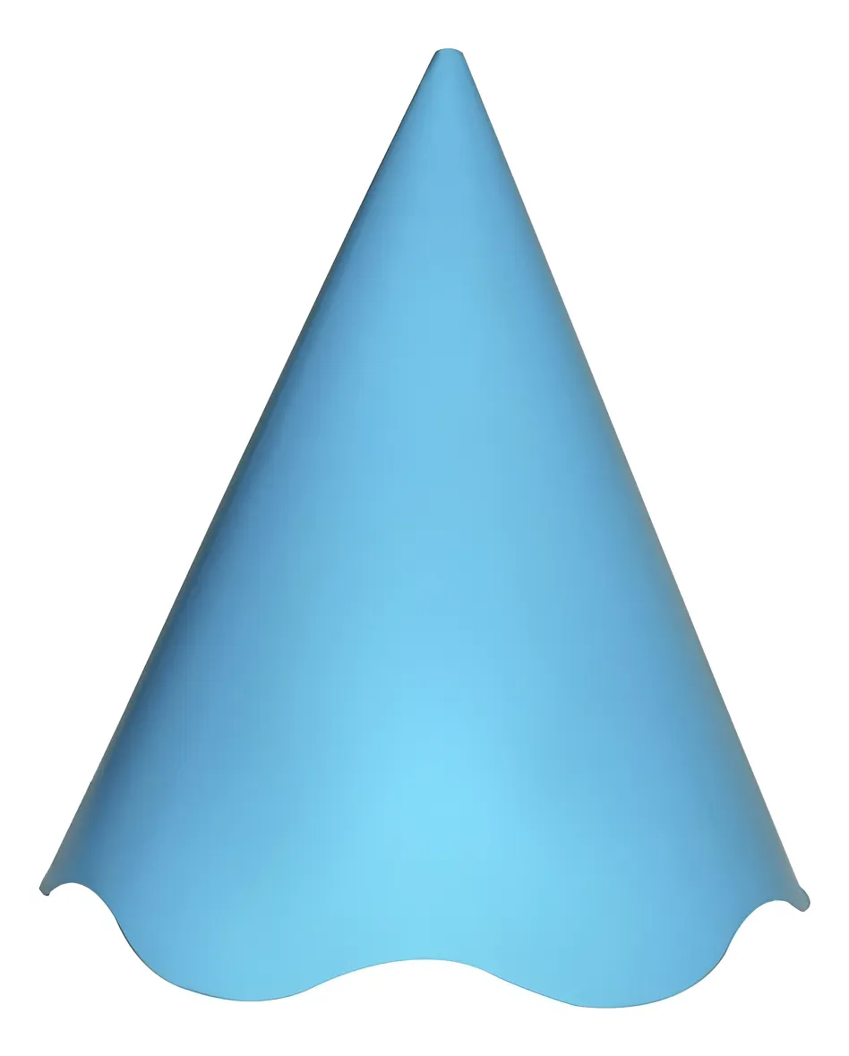 CHAPEU ANIVER REGINA COLOR AZUL BABY C/8