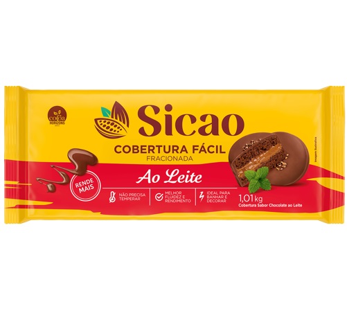 CHOC BARRA SICAO DIA A DIA LEITE 1,01KG
