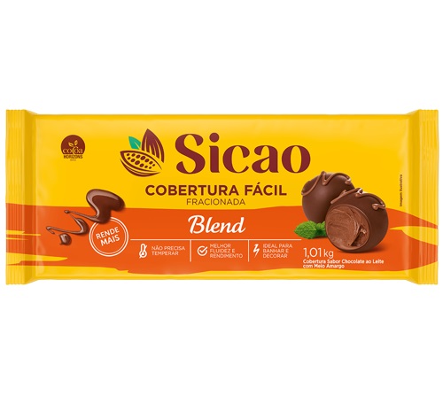 CHOC BARRA SICAO DIA A DIA BLEND 1,01KG
