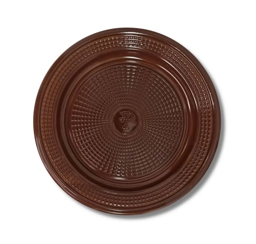 PRATO TRIK TRIK MARROM 15CM C/10