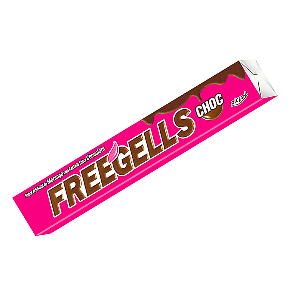 DROPS FREEGELLS NOVO MORANGO/CHOC C/12