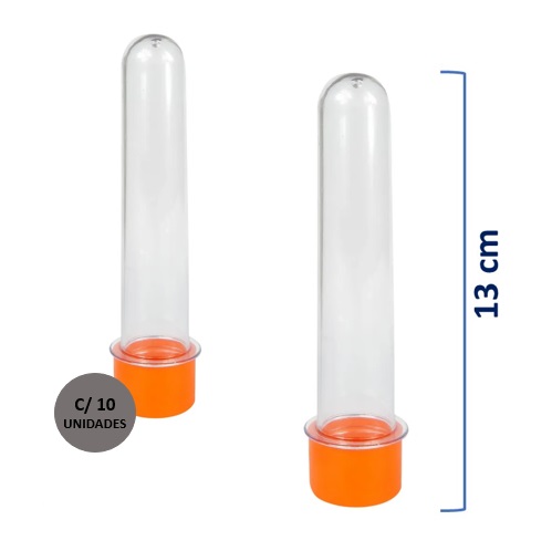 TUBETE AMOR A A Z 13CM LARANJA C/10