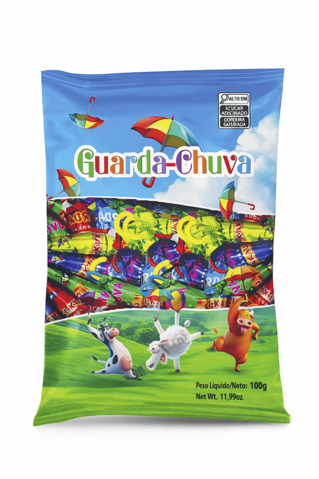 CHOC GUARDA CHUVA KI KAKAU SACHE 100G