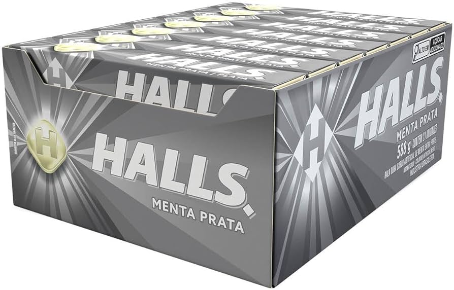 HALLS NOVO MENTA PRATA C/21