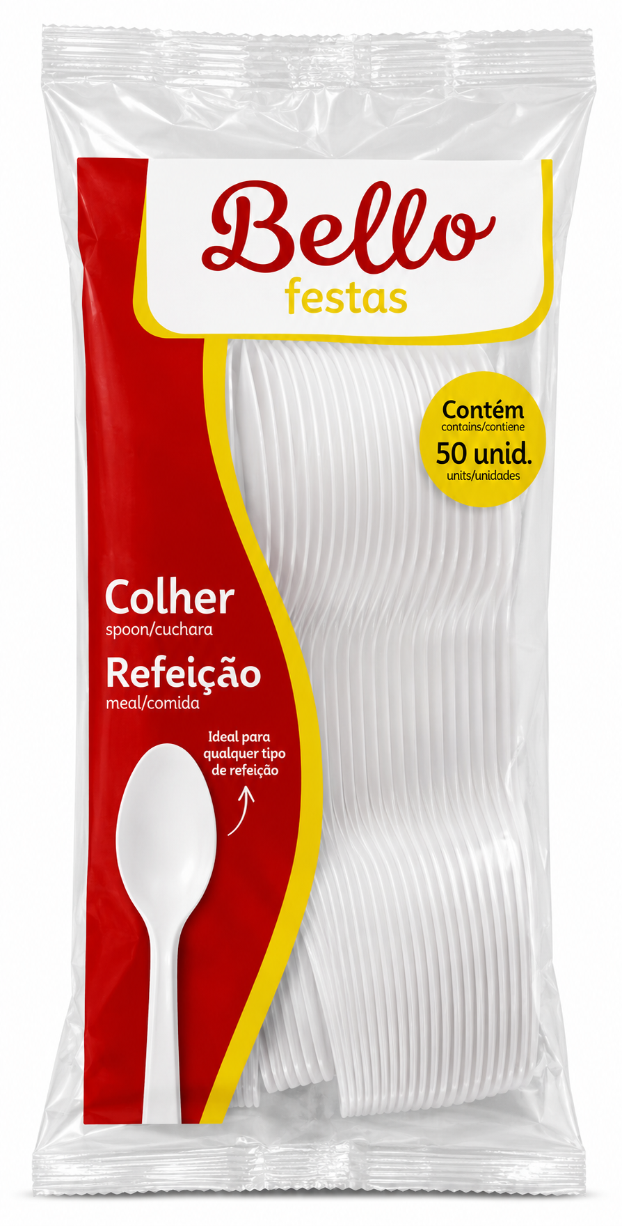 COLHER DESC BELLO REFEICAO CRISTAL C/50